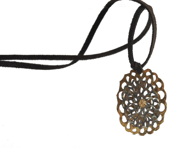Fleur Leather Necklace