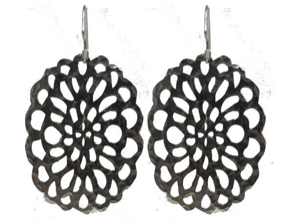 Fleur Earrings  (large-white)