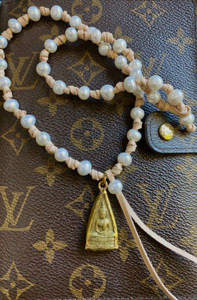 Pearl and Buddha Necklace