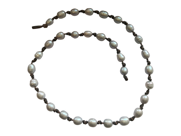 Silver-Grey Pearl Necklace